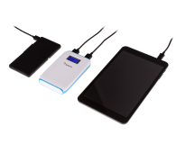 SHIRU Power Bank 10000mAh LCD biały - 320301 - zdjęcie 4